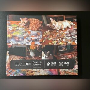 COMPLETE cat kitty 1000 piece BBOLDIN Pawzzle Pounce Jigsaw Puzzle